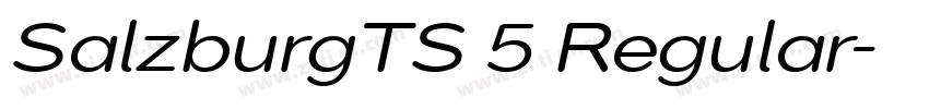 SalzburgTS 5 Regular字体转换